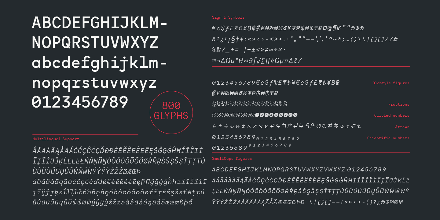 Example font Antikor Mono #4